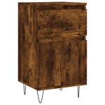 vidaXL Servante, 2 buc., stejar fumuriu, 40x35x70 cm, lemn prelucrat