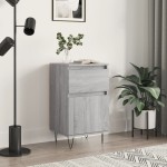 vidaXL Servantă, gri sonoma, 40x35x70 cm, lemn prelucrat vidaXL Servantă, gri sonoma, 40x35x70 cm, lemn prelucrat
