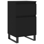 vidaXL Servante, 2 buc., negru, 40x35x70 cm, lemn prelucrat