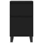 vidaXL Servante, 2 buc., negru, 40x35x70 cm, lemn prelucrat