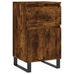vidaXL Servante, 2 buc., stejar fumuriu, 40x35x70 cm, lemn prelucrat