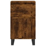 vidaXL Servante, 2 buc., stejar fumuriu, 40x35x70 cm, lemn prelucrat