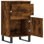 vidaXL Servante, 2 buc., stejar fumuriu, 40x35x70 cm, lemn prelucrat
