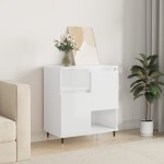 vidaXL Servantă, alb extralucios, 60x35x70 cm, lemn prelucrat vidaXL Servantă, alb extralucios, 60x35x70 cm, lemn prelucrat