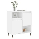 vidaXL Servantă, alb extralucios, 60x35x70 cm, lemn prelucrat vidaXL Servantă, alb extralucios, 60x35x70 cm, lemn prelucrat