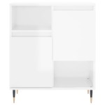 vidaXL Servantă, alb extralucios, 60x35x70 cm, lemn prelucrat vidaXL Servantă, alb extralucios, 60x35x70 cm, lemn prelucrat