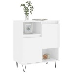 vidaXL Servantă, alb extralucios, 60x35x70 cm, lemn prelucrat vidaXL Servantă, alb extralucios, 60x35x70 cm, lemn prelucrat