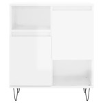vidaXL Servantă, alb extralucios, 60x35x70 cm, lemn prelucrat vidaXL Servantă, alb extralucios, 60x35x70 cm, lemn prelucrat