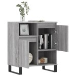 vidaXL Servantă, sonoma gri, 60x35x70 cm, lemn prelucrat