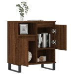 vidaXL Servantă, stejar maro, 60x35x70 cm, lemn compozit vidaXL Servantă, stejar maro, 60x35x70 cm, lemn compozit