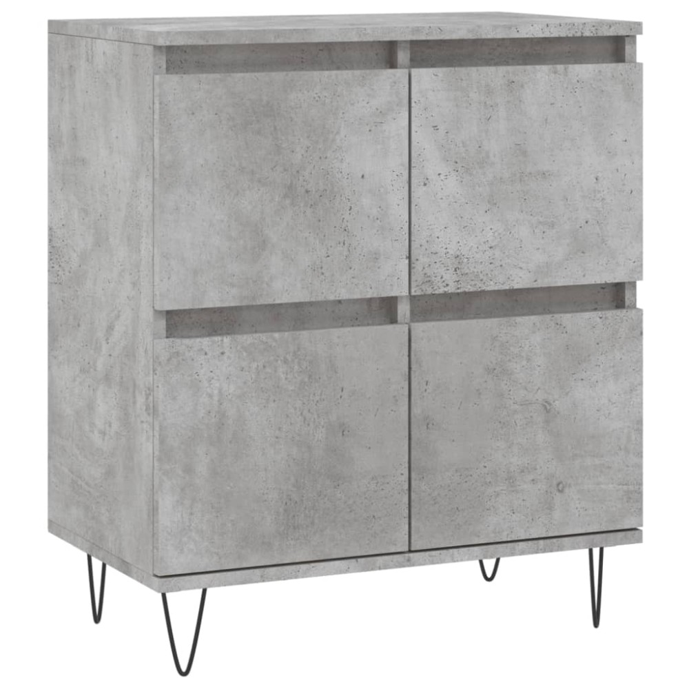 vidaXL Servantă, gri beton, 60x35x70 cm, lemn prelucrat