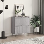 vidaXL Servantă, sonoma gri, 60x35x70 cm, lemn prelucrat vidaXL Servantă, sonoma gri, 60x35x70 cm, lemn prelucrat