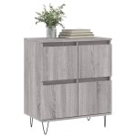 vidaXL Servantă, sonoma gri, 60x35x70 cm, lemn prelucrat vidaXL Servantă, sonoma gri, 60x35x70 cm, lemn prelucrat