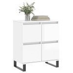 vidaXL Servantă, alb extralucios, 60x35x70 cm, lemn prelucrat vidaXL Servantă, alb extralucios, 60x35x70 cm, lemn prelucrat