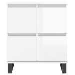 vidaXL Servantă, alb extralucios, 60x35x70 cm, lemn prelucrat vidaXL Servantă, alb extralucios, 60x35x70 cm, lemn prelucrat