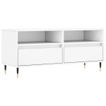 vidaXL Comodă TV, alb, 100x34,5x44,5 cm, lemn prelucrat vidaXL Comodă TV, alb, 100x34,5x44,5 cm, lemn prelucrat