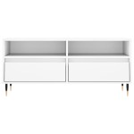 vidaXL Comodă TV, alb, 100x34,5x44,5 cm, lemn prelucrat vidaXL Comodă TV, alb, 100x34,5x44,5 cm, lemn prelucrat