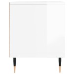 vidaXL Comodă TV, alb extralucios, 100x34,5x44,5 cm, lemn prelucrat vidaXL Comodă TV, alb extralucios, 100x34,5x44,5 cm, lemn prelucrat