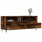 vidaXL Comodă TV, stejar fumuriu, 100x34,5x44,5 cm, lemn prelucrat vidaXL Comodă TV, stejar fumuriu, 100x34,5x44,5 cm, lemn prelucrat