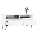 vidaXL Comodă TV, alb, 100x34,5x44,5 cm, lemn prelucrat vidaXL Comodă TV, alb, 100x34,5x44,5 cm, lemn prelucrat