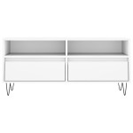 vidaXL Comodă TV, alb, 100x34,5x44,5 cm, lemn prelucrat vidaXL Comodă TV, alb, 100x34,5x44,5 cm, lemn prelucrat