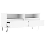 vidaXL Comodă TV, alb, 100x34,5x44,5 cm, lemn prelucrat vidaXL Comodă TV, alb, 100x34,5x44,5 cm, lemn prelucrat