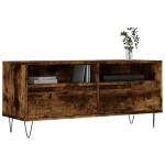 vidaXL Comodă TV, stejar fumuriu, 100x34,5x44,5 cm, lemn prelucrat vidaXL Comodă TV, stejar fumuriu, 100x34,5x44,5 cm, lemn prelucrat