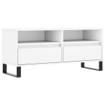 vidaXL Comodă TV, alb, 100x34,5x44,5 cm, lemn prelucrat