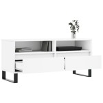 vidaXL Comodă TV, alb, 100x34,5x44,5 cm, lemn prelucrat