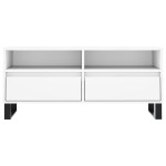 vidaXL Comodă TV, alb, 100x34,5x44,5 cm, lemn prelucrat