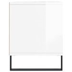 vidaXL Comodă TV, alb extralucios, 100x34,5x44,5 cm, lemn prelucrat