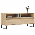 vidaXL Comodă TV, stejar sonoma, 100x34,5x44,5 cm, lemn prelucrat vidaXL Comodă TV, stejar sonoma, 100x34,5x44,5 cm, lemn prelucrat