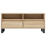 vidaXL Comodă TV, stejar sonoma, 100x34,5x44,5 cm, lemn prelucrat vidaXL Comodă TV, stejar sonoma, 100x34,5x44,5 cm, lemn prelucrat