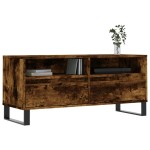 vidaXL Comodă TV, stejar fumuriu, 100x34,5x44,5 cm, lemn prelucrat vidaXL Comodă TV, stejar fumuriu, 100x34,5x44,5 cm, lemn prelucrat