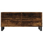 vidaXL Comodă TV, stejar fumuriu, 100x34,5x44,5 cm, lemn prelucrat vidaXL Comodă TV, stejar fumuriu, 100x34,5x44,5 cm, lemn prelucrat