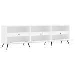 vidaXL Comodă TV, alb, 150x30x44,5 cm, lemn prelucrat