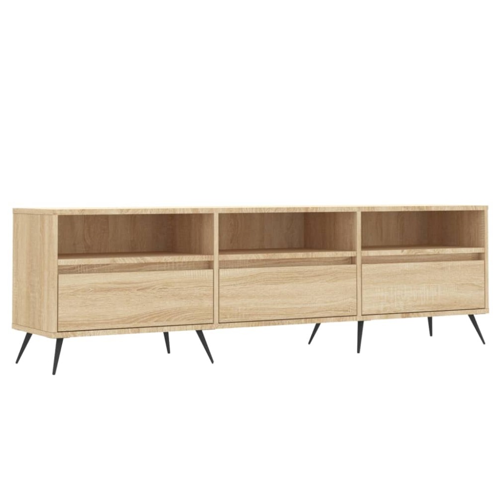 vidaXL Comodă TV, stejar sonoma, 150x30x44,5 cm, lemn prelucrat