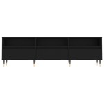 vidaXL Comodă TV, negru, 150x30x44,5 cm, lemn prelucrat