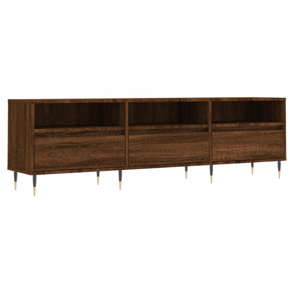 vidaXL Comodă TV, stejar maro, 150x30x44,5 cm, lemn prelucrat