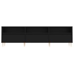 vidaXL Comodă TV, negru, 150x30x44,5 cm, lemn prelucrat