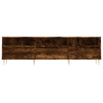 vidaXL Comodă TV, stejar fumuriu, 150x30x44,5 cm, lemn prelucrat