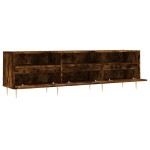 vidaXL Comodă TV, stejar fumuriu, 150x30x44,5 cm, lemn prelucrat