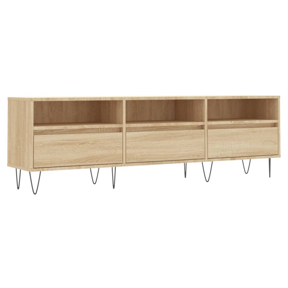 vidaXL Comodă TV, stejar sonoma, 150x30x44,5 cm, lemn prelucrat