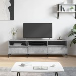 vidaXL Comodă TV, gri beton, 150x30x44,5 cm, lemn prelucrat vidaXL Comodă TV, gri beton, 150x30x44,5 cm, lemn prelucrat