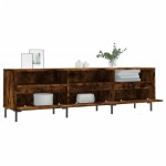 vidaXL Comodă TV, stejar fumuriu, 150x30x44,5 cm, lemn prelucrat vidaXL Comodă TV, stejar fumuriu, 150x30x44,5 cm, lemn prelucrat