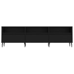 vidaXL Comodă TV, negru, 150x30x44,5 cm, lemn prelucrat