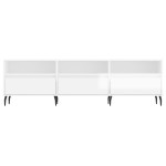 vidaXL Comodă TV, alb extralucios, 150x30x44,5 cm, lemn prelucrat vidaXL Comodă TV, alb extralucios, 150x30x44,5 cm, lemn prelucrat