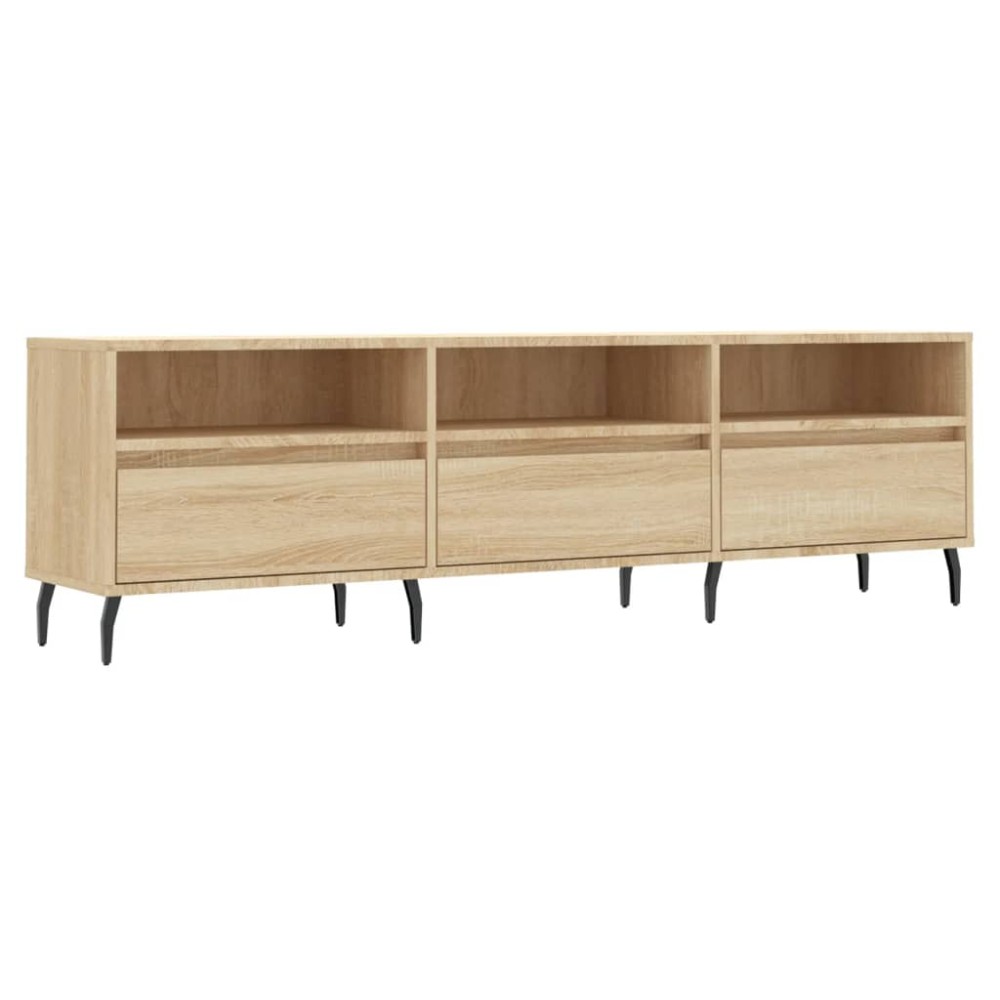 vidaXL Comodă TV, stejar sonoma, 150x30x44,5 cm, lemn prelucrat