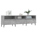 vidaXL Comodă TV, gri beton, 150x30x44,5 cm, lemn prelucrat vidaXL Comodă TV, gri beton, 150x30x44,5 cm, lemn prelucrat