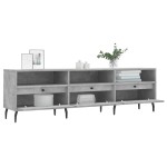 vidaXL Comodă TV, gri beton, 150x30x44,5 cm, lemn prelucrat vidaXL Comodă TV, gri beton, 150x30x44,5 cm, lemn prelucrat